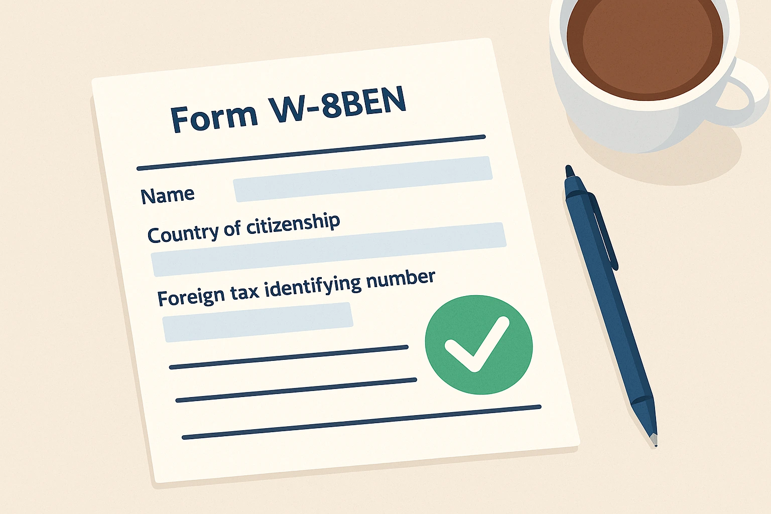 Form W-8BEN: How to Avoid the 30% U.S. Tax | Simple Explanation