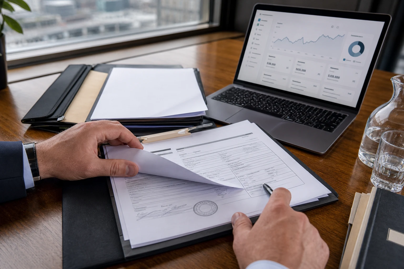 Trustförvaltare granskar Simple Trust-kryssrutan på IRS Form W-8BEN-E Line 4