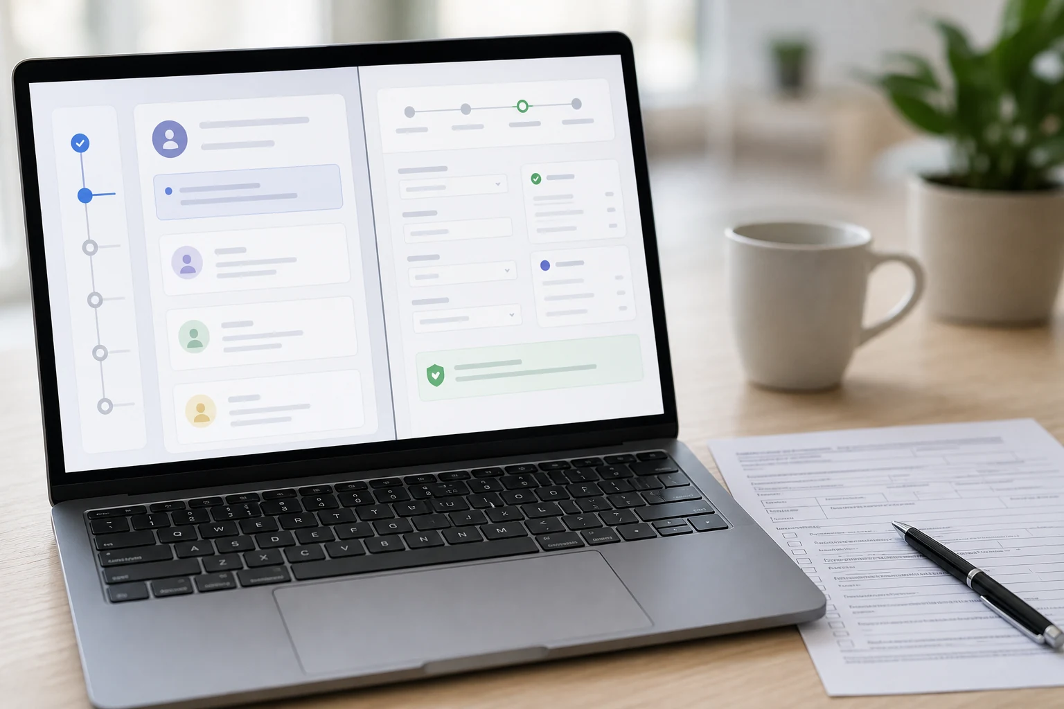 Contratista remoto completando el formulario IRS W-8BEN para el onboarding fiscal de Toptal, Deel o Remote.com