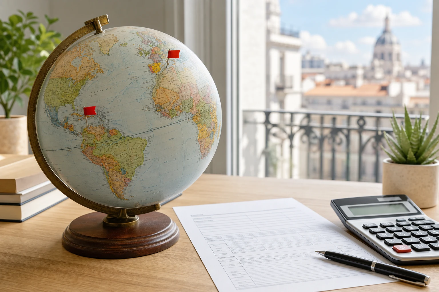 IRS Form W-8BEN Part II (Claim of Tax Treaty Benefits) con campos de país y tasa