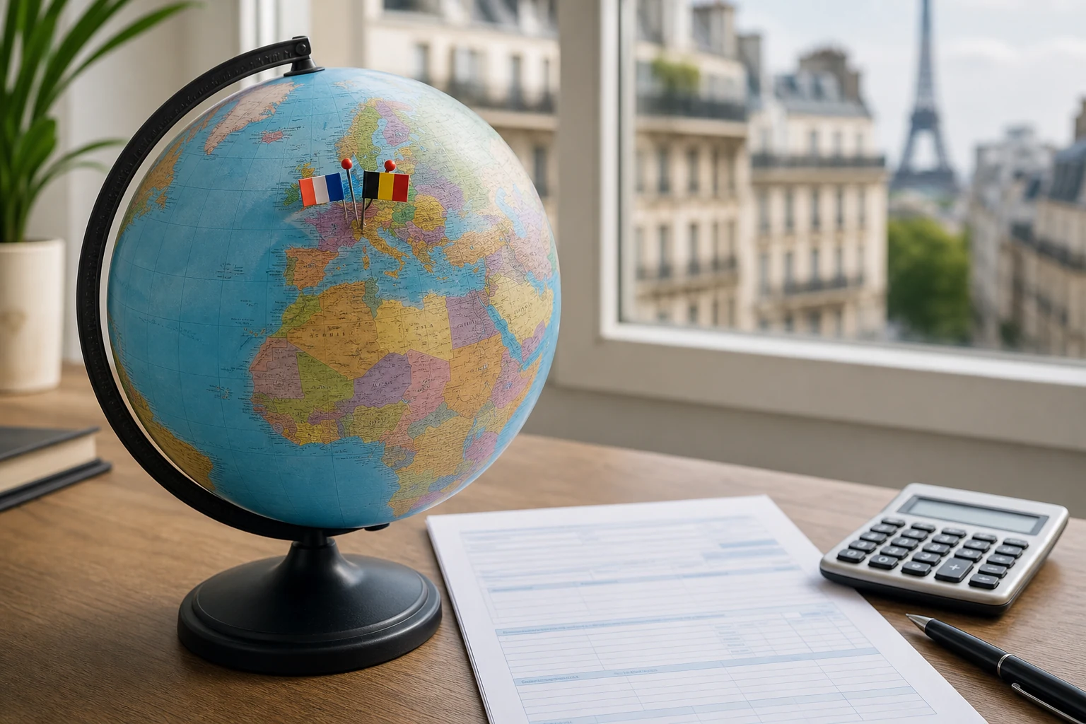 IRS Form W-8BEN Part II (Claim of Tax Treaty Benefits) avec champs pays et taux