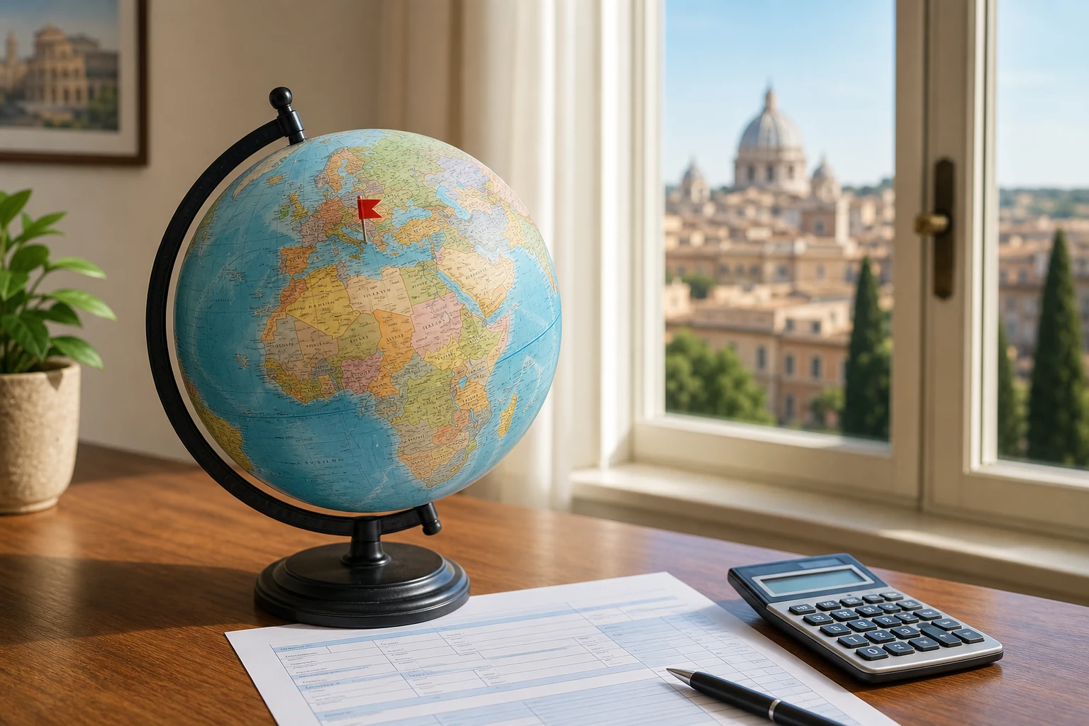 IRS Form W-8BEN Part II (Claim of Tax Treaty Benefits) con campi paese e aliquota