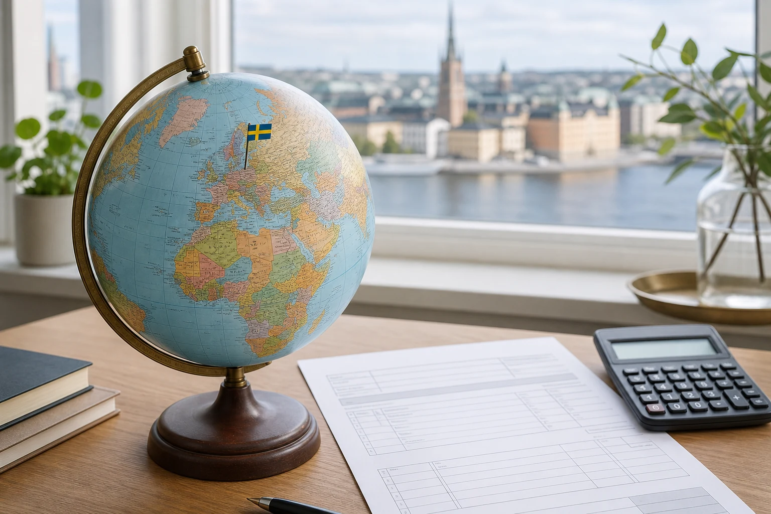 Form W-8BEN Del II med avsnitt för treaty benefits, land och satser